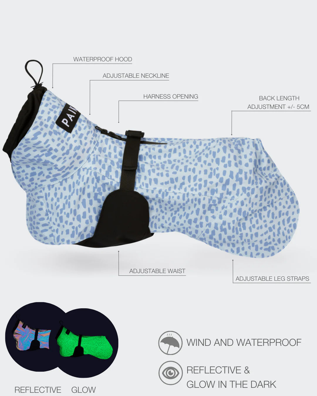 Lietpaltis PAIKKA Raincoat 2.0 Baby Blue