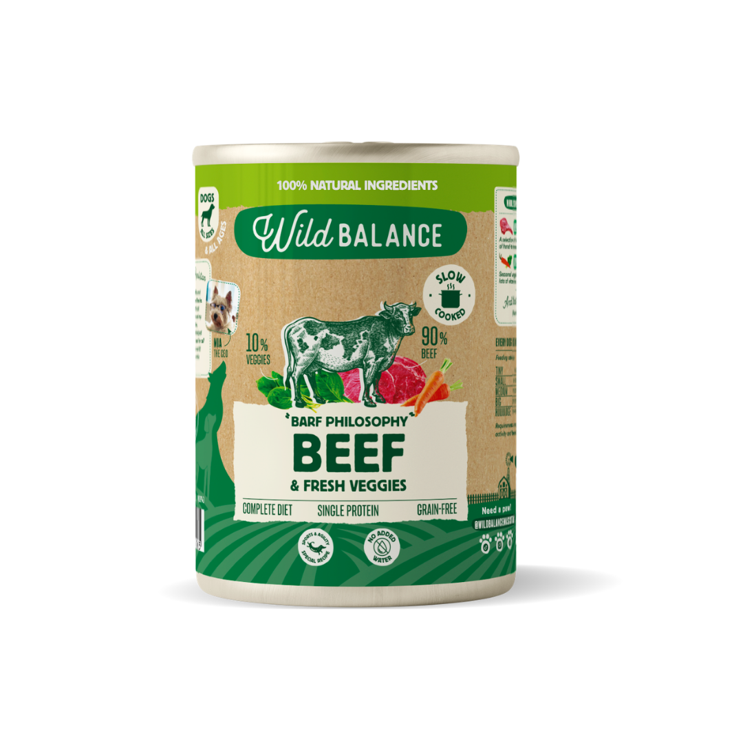 Wild Balance vieno baltymo slapias maistas sunims su jautiena