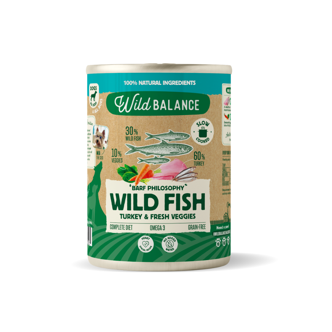 Wild Balance šlapias maistas šunims su laukine žuvimi ir kalakutiena