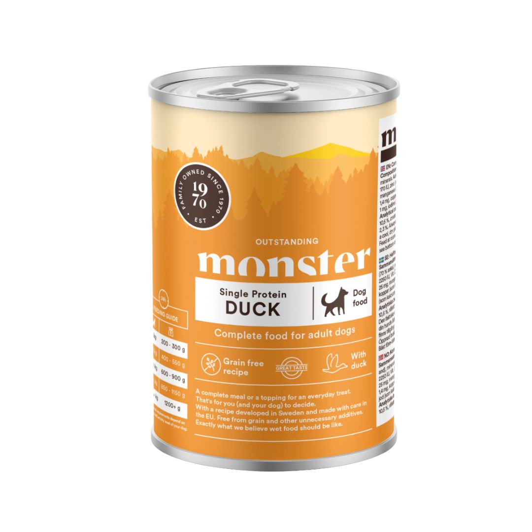 Monster vieno baltymo šlapias maistas šunims su antiena