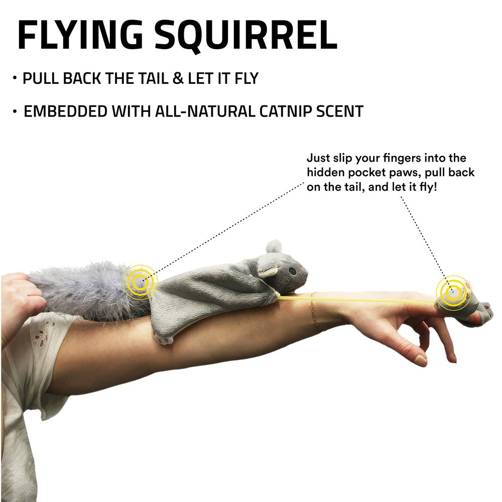 Skraidanti voverė katėms su katžole "Playology Flying Squirrel"
