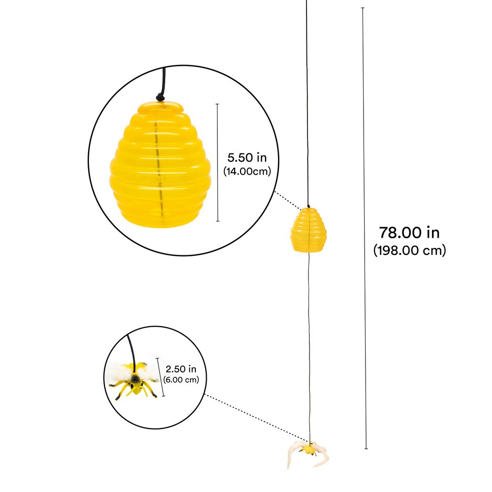 Kabinamas avilys su skanėstais katėms "Playology Hanging Beehive Treater"