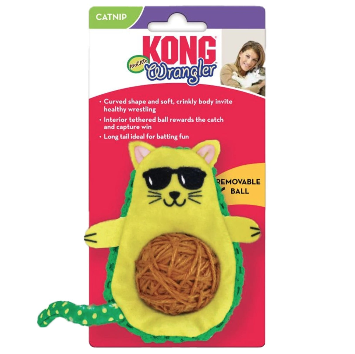 Žaislas KONG Wrangler AvoCATo