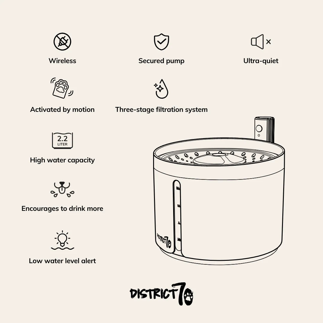 Belaidis vandens fontanas District 70 Flow