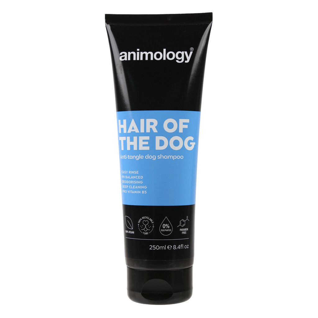 Šampūnas šunims, ilgam kailiui nuo sąvėlų Animology Hair of the Dog Shampoo (250 ml)