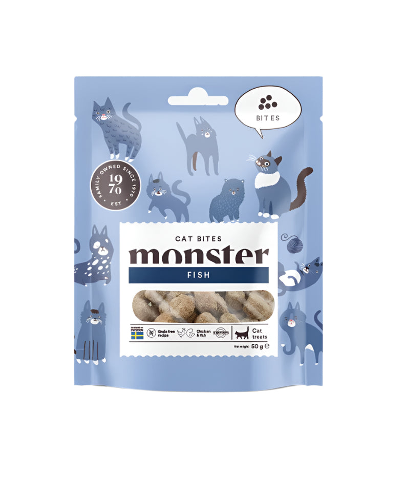 MONSTER skanestai katems su zuvimi