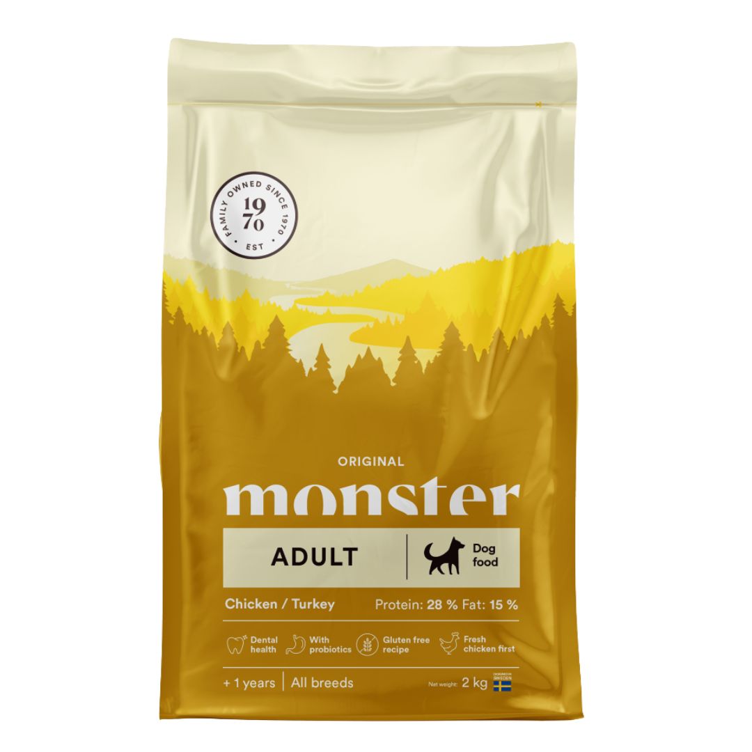 Monster Original maistas šunims su vištiena ir kalakutiena