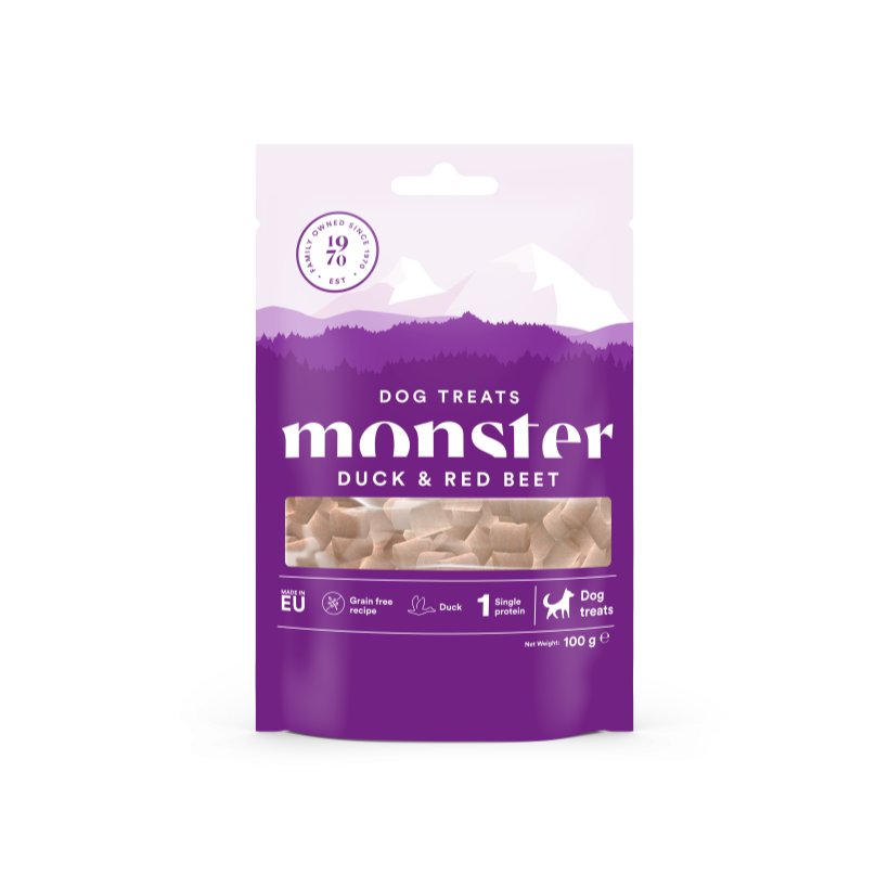 Skanėstai šunims su antiena ir burokėliu Monster Dog Treats