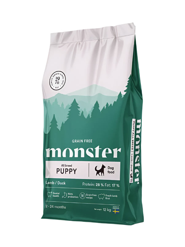 Maistas jauniems suniukams puppy all breed Monster