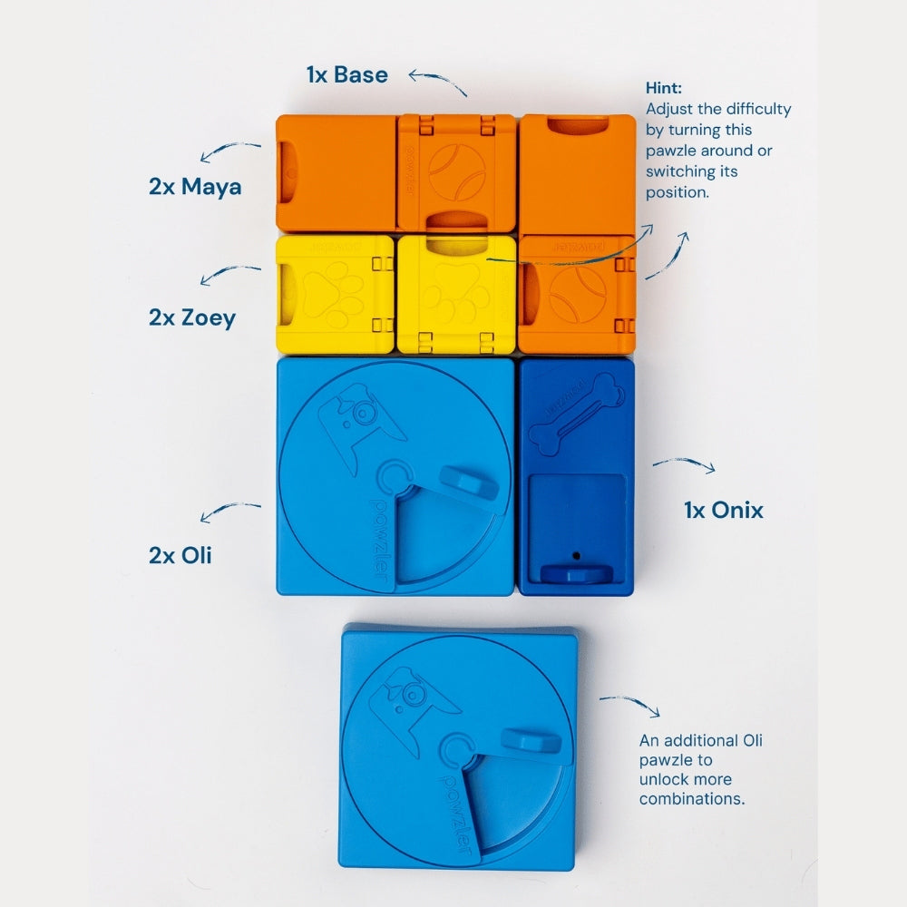 Pawzler Rainbow Set Puzzle for Dogs