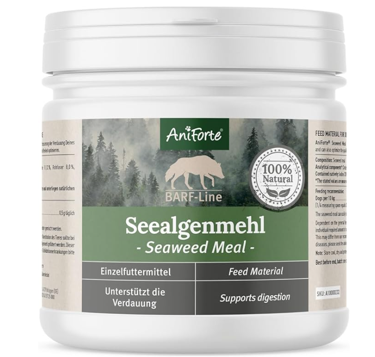 Maisto papildas šunims - jūros dumblių mišinys "Aniforte Seaweed Powder"