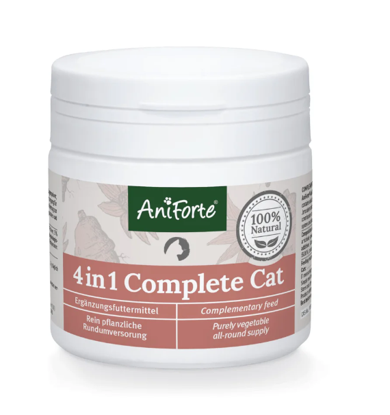 Maisto papildas katėms - virškinimui, judėjimui ir raumenims, imuninei bei nervų sistemoms "Aniforte 4 in 1 Complete for Cats"