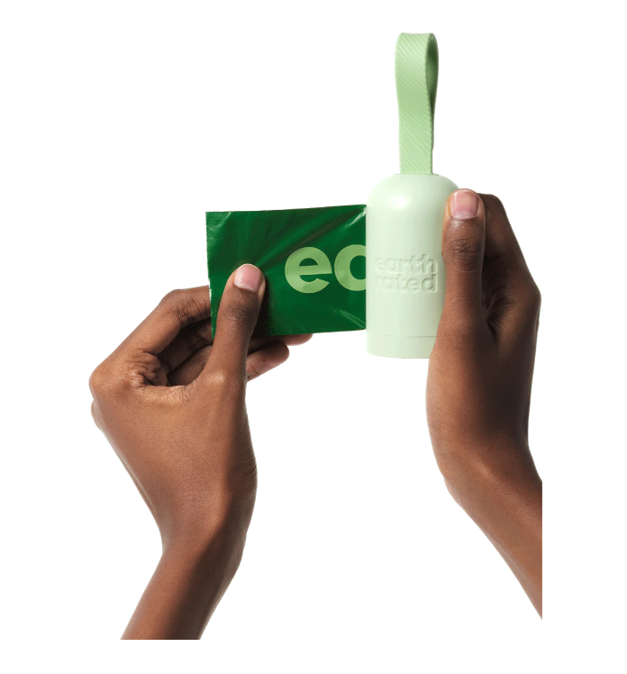 Perdirbto plastiko maišeliai šunų ekskrementams "Earth Rated" (levandų kvapo)