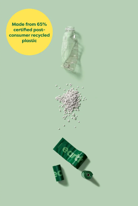 Perdirbto plastiko maišeliai šunų ekskrementams "Earth Rated" (levandų kvapo)