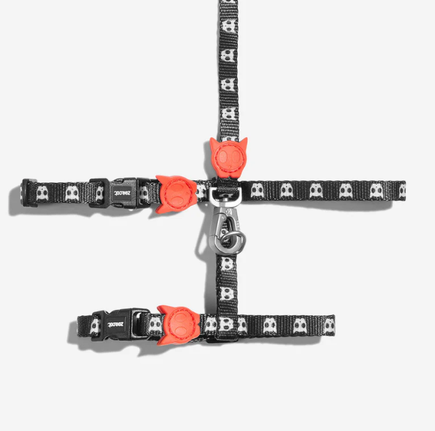 Petnešos su pavadėliu "Zee.Cat Skull"