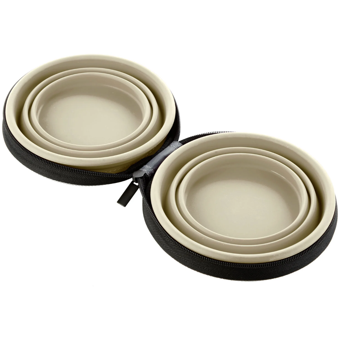 Silikoninis dubenėlis kelionėms su dėklu "Hunter Travel Bowl List with Bag"