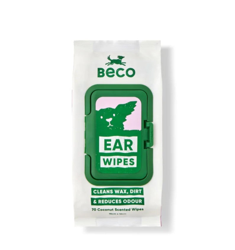 "Beco" Bamboo Fiber Ear Wipes for Dogs (Coconut Scent)