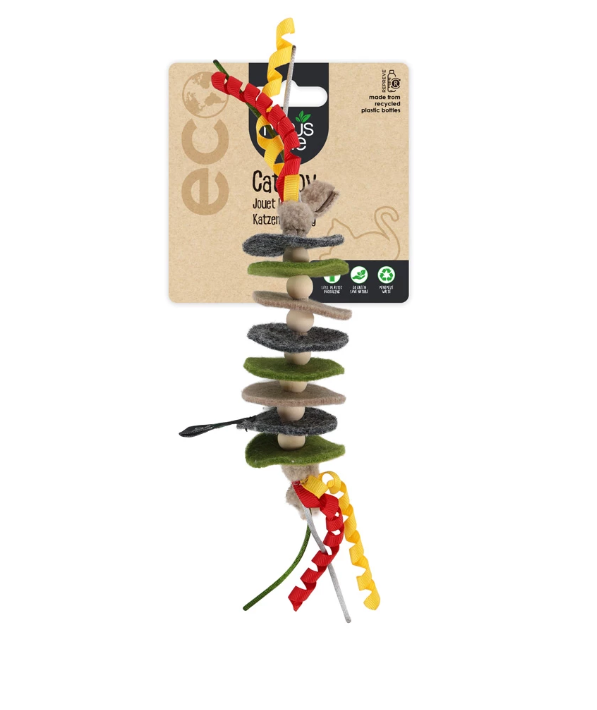 Žaislas "Minus One Classic Felt Cat Toy Rope"