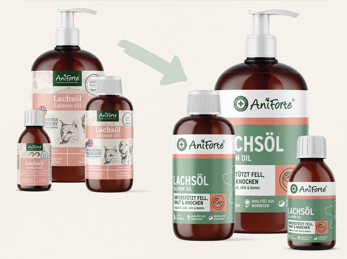 Maisto papildas šunims ir katėms - lašišų aliejus "Aniforte Salmon Oil"