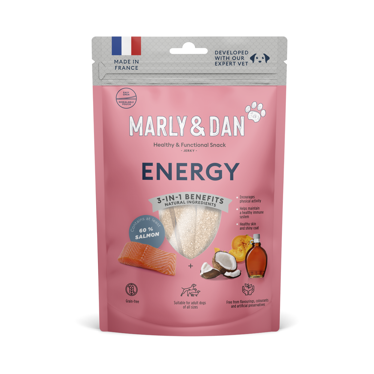 Marly & Dan džerkio skanėstai šunims ENERGY