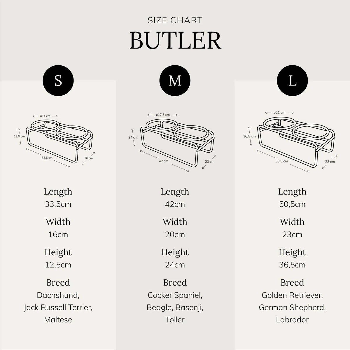 Paaukštintas dubenėlių stovas šunims District 70 "Butler"