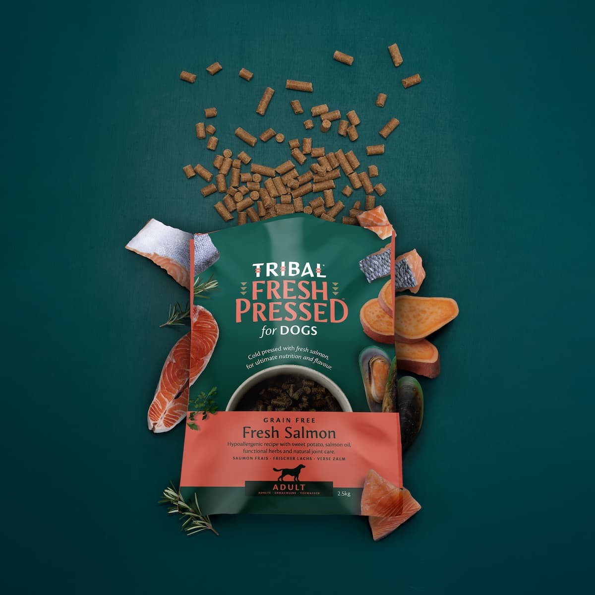 Salto spaudimo maistas sunims Tribal