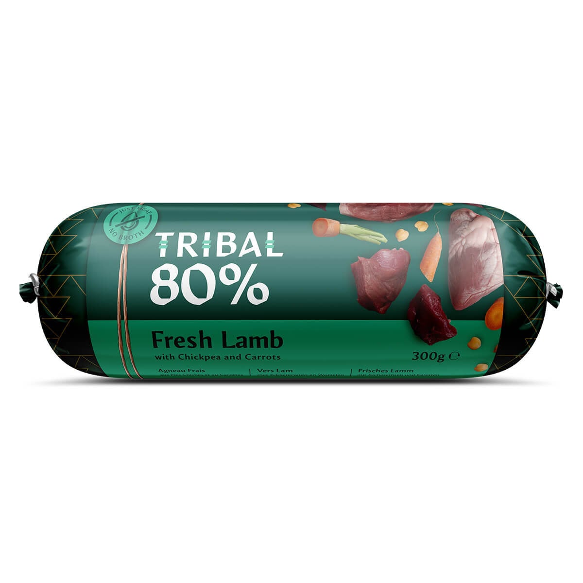 Tribal Gourmet Sausage šlapias maistas šunims su šviežia ėriena