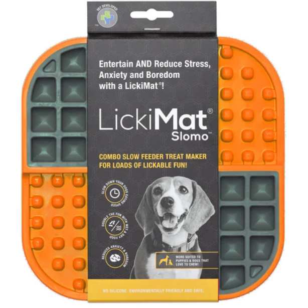 Lėto valgymo ir laižymo kilimėlis "LickiMat Slomo"