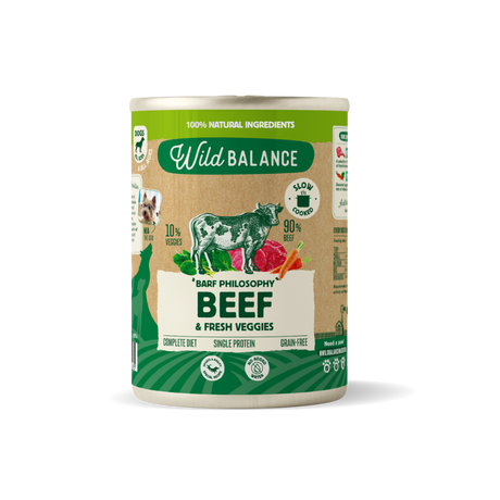 Wild Balance vieno baltymo slapias maistas sunims su jautiena