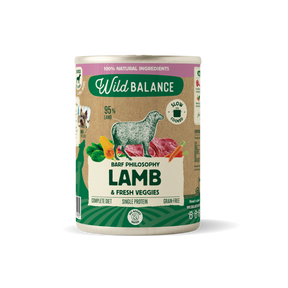 Wild balance vieno baltymo konservai šunims su ėriena