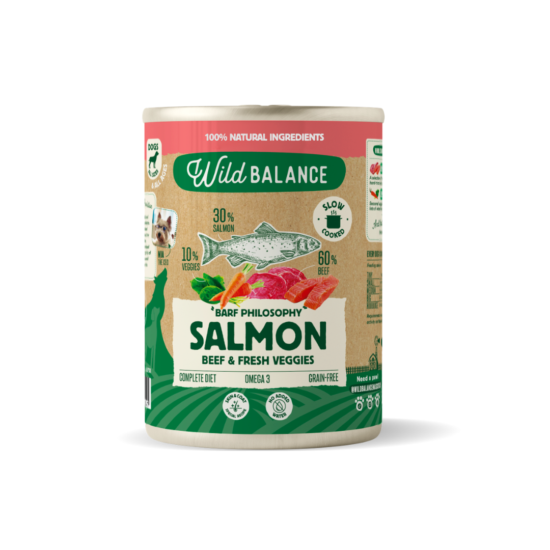 Wild Balance šlapias maistas šunims su lašiša ir jautiena
