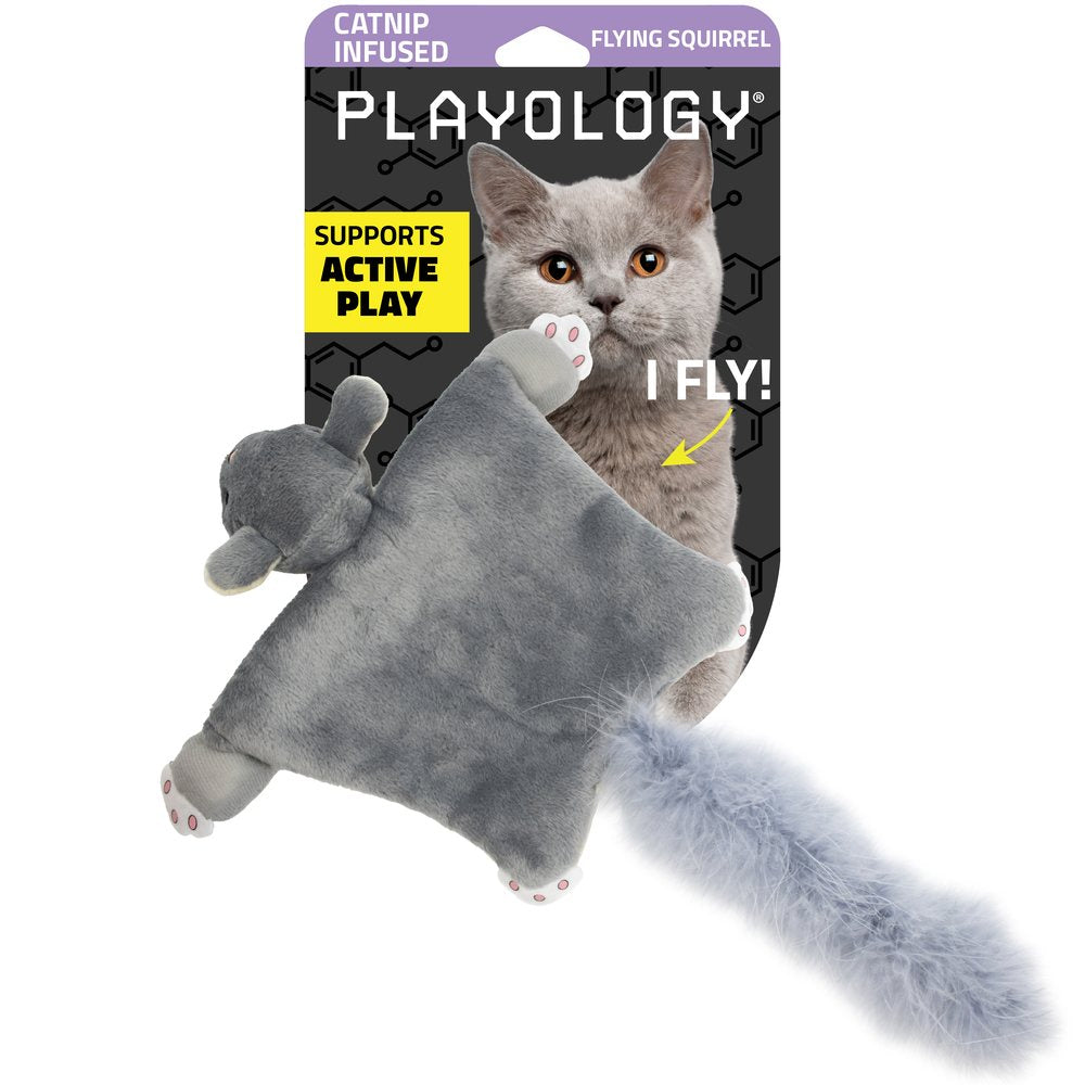 Skraidanti voverė katėms su katžole "Playology Flying Squirrel"