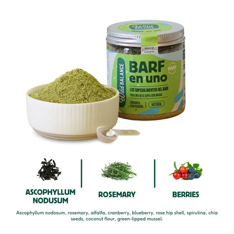 Maisto papildas šunims BARF mitybai papildyti "Wild Balance Barf in One"