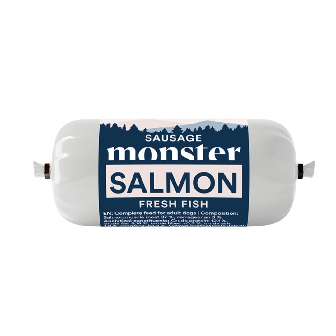 Monster lašišos dešra Dog Sausage Salmon
