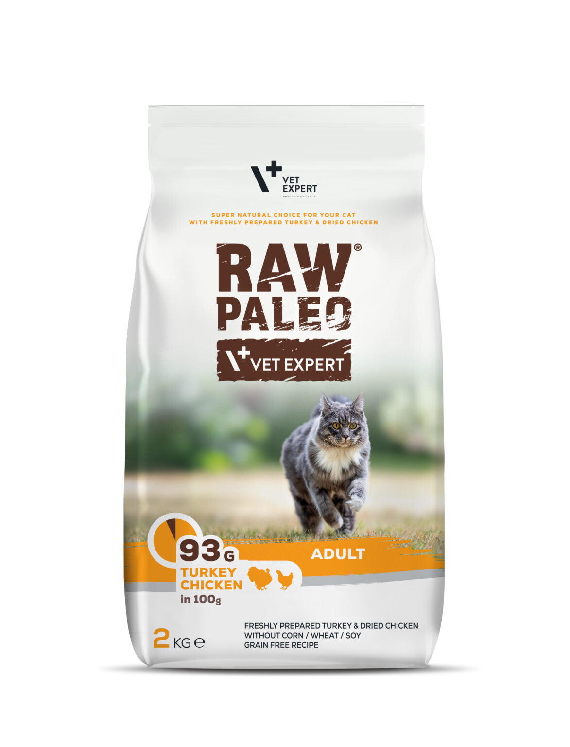 Raw Paleo sausas maistas katėms su kalakutiena ir vištiena