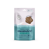Kramtomosios dantų priežiūros lazdelės šunims su ėriena Monster Dental Chew