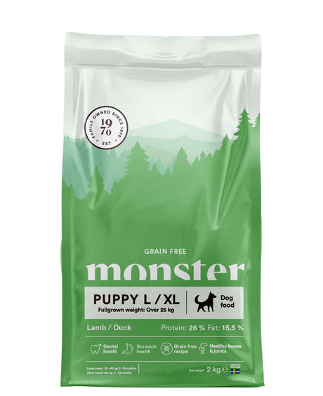 Monster Puppy Grain Free L/XL Lamb/Duck
