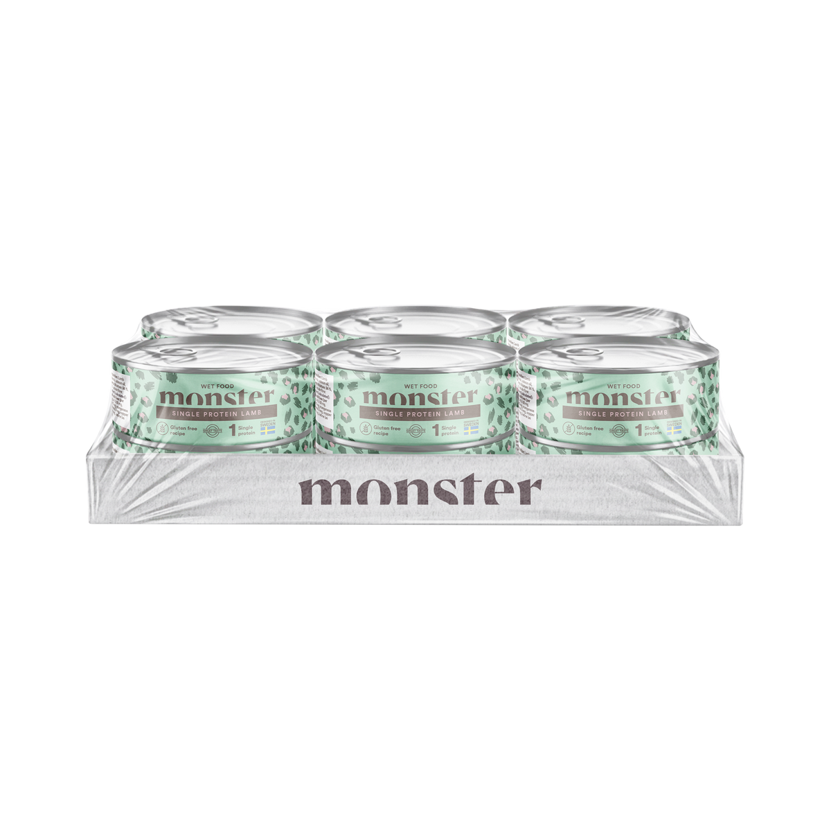 Monster vieno baltymo šlapias maistas katėms su ėriena