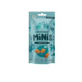 Monster Cat Minis traškūs dantų priežiūros skanėstai katėms