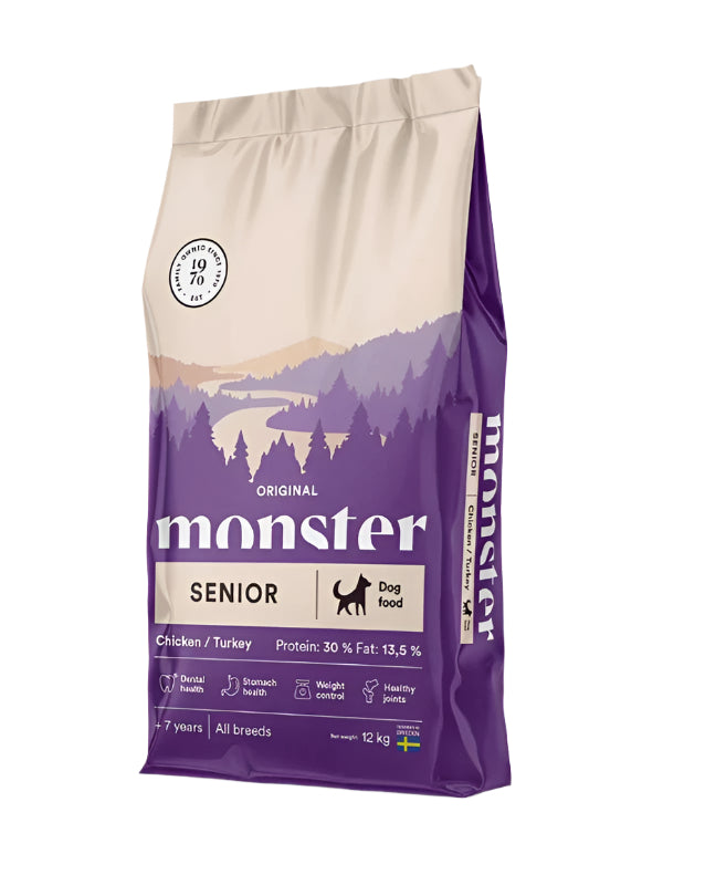 Maistas vyresniems sunims senjorams MONSTER original