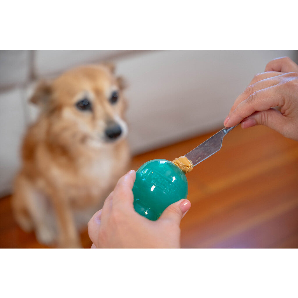 Interaktyvus ir skanėstais užpildomas žaislas šunims "Outward Hound Double-Tuff M Blue"