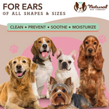 Servetėlės šunų ausų priežiūrai "Natural Dog Company Ear Wipes"