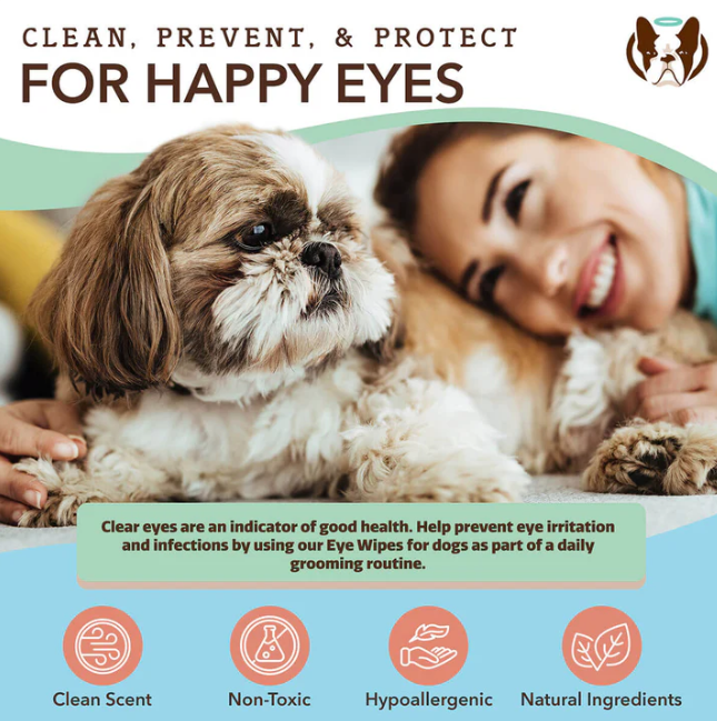 Servetėlės šunų akių priežiūrai "Natural Dog Company Eye Wipes"