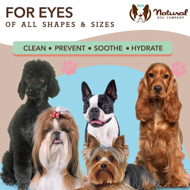 Servetėlės šunų akių priežiūrai "Natural Dog Company Eye Wipes"