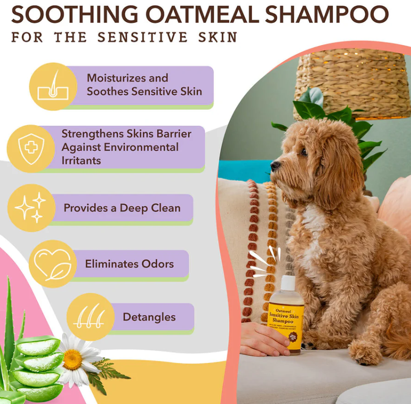 Šampūnas šunims - jautriai odai "Natural Dog Company Sensitive Skin Shampoo"