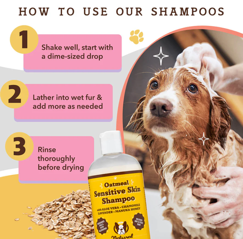 Šampūnas šunims - jautriai odai "Natural Dog Company Sensitive Skin Shampoo"