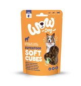 Minkšti skanėstai šunims su arkliena ir pankoliu Wow Dog Superfood Soft Cubes