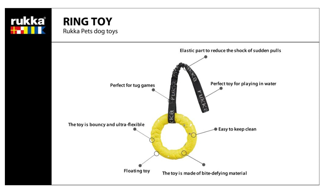 Tampymo žaislas šunims Rukka Pets Ring Toy