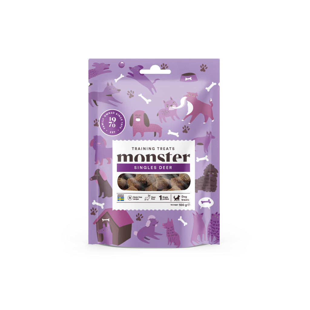 Dresūros skanėstai šunims su elniena Monster Dog Training Treats