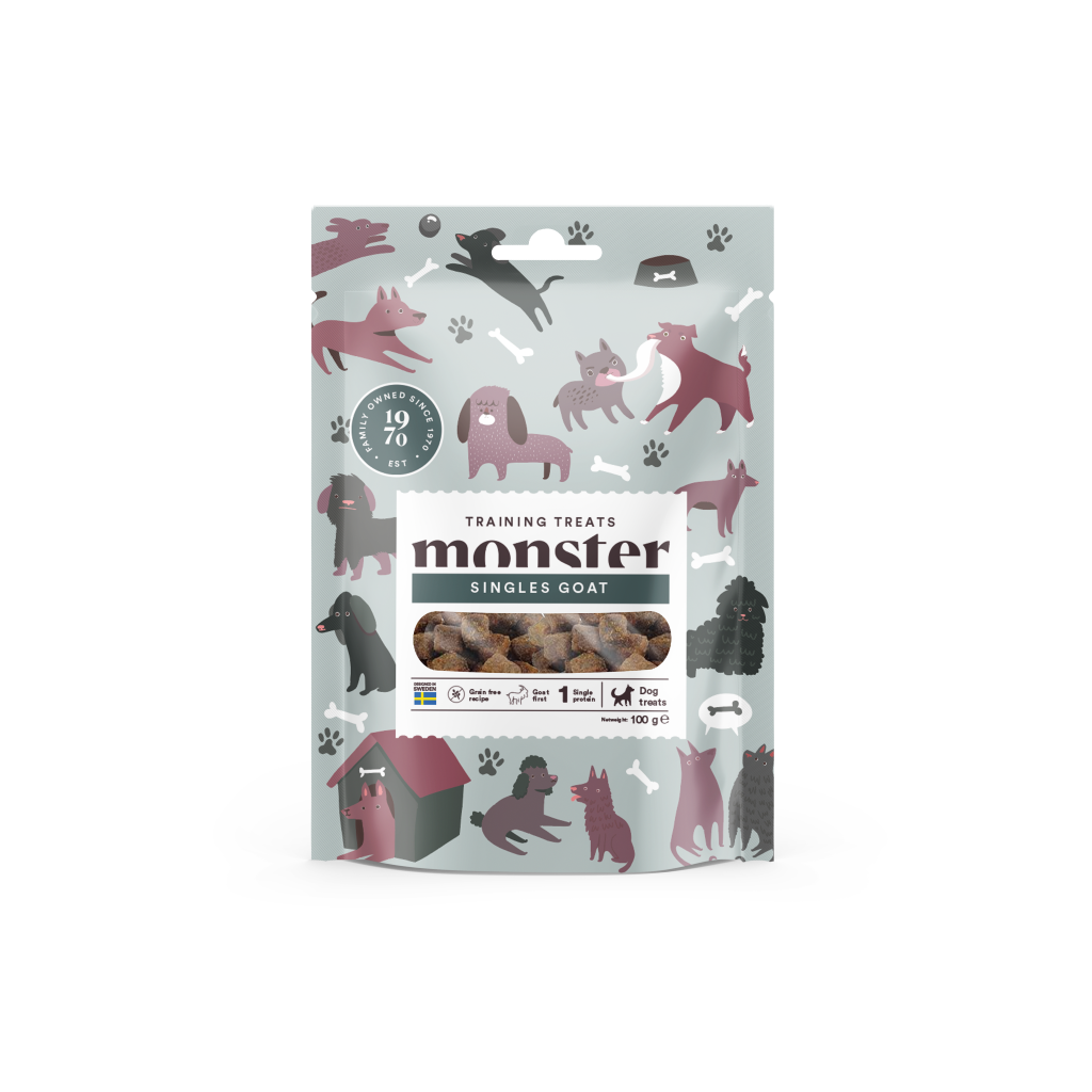 Dresūros skanėstai šunims su ožkiena Monster Dog Training Treats